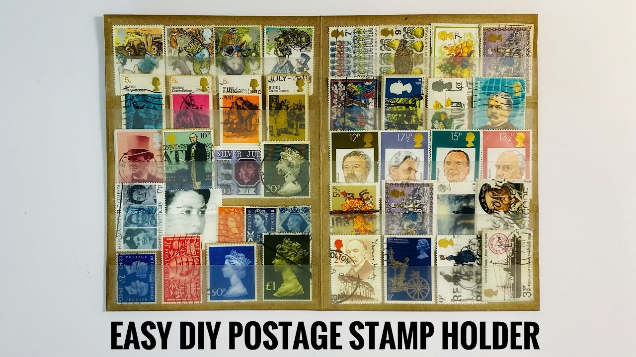 Easy DIY Postage Stamp Ephemera Holder Tutorial