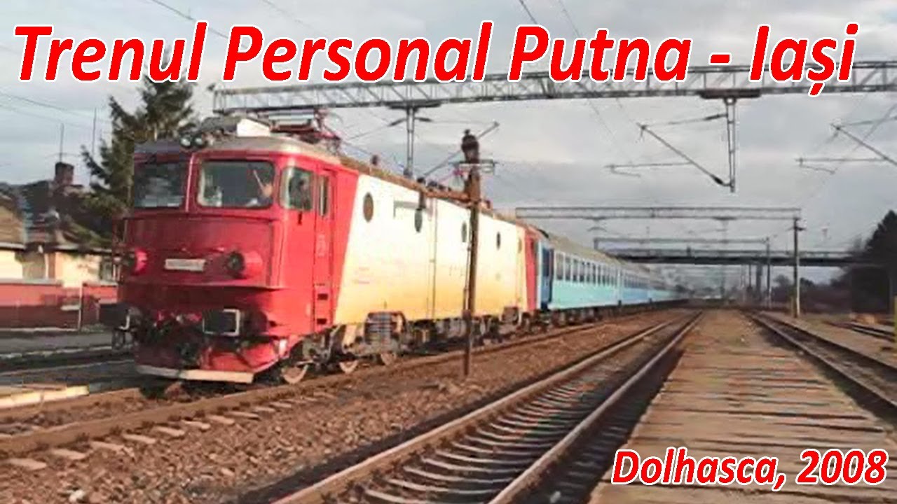 Intalnire trenuri la Dolhasca, Personalul Putna - Iasi si Acceleratul Iasi - Timisoara [martie,2008]