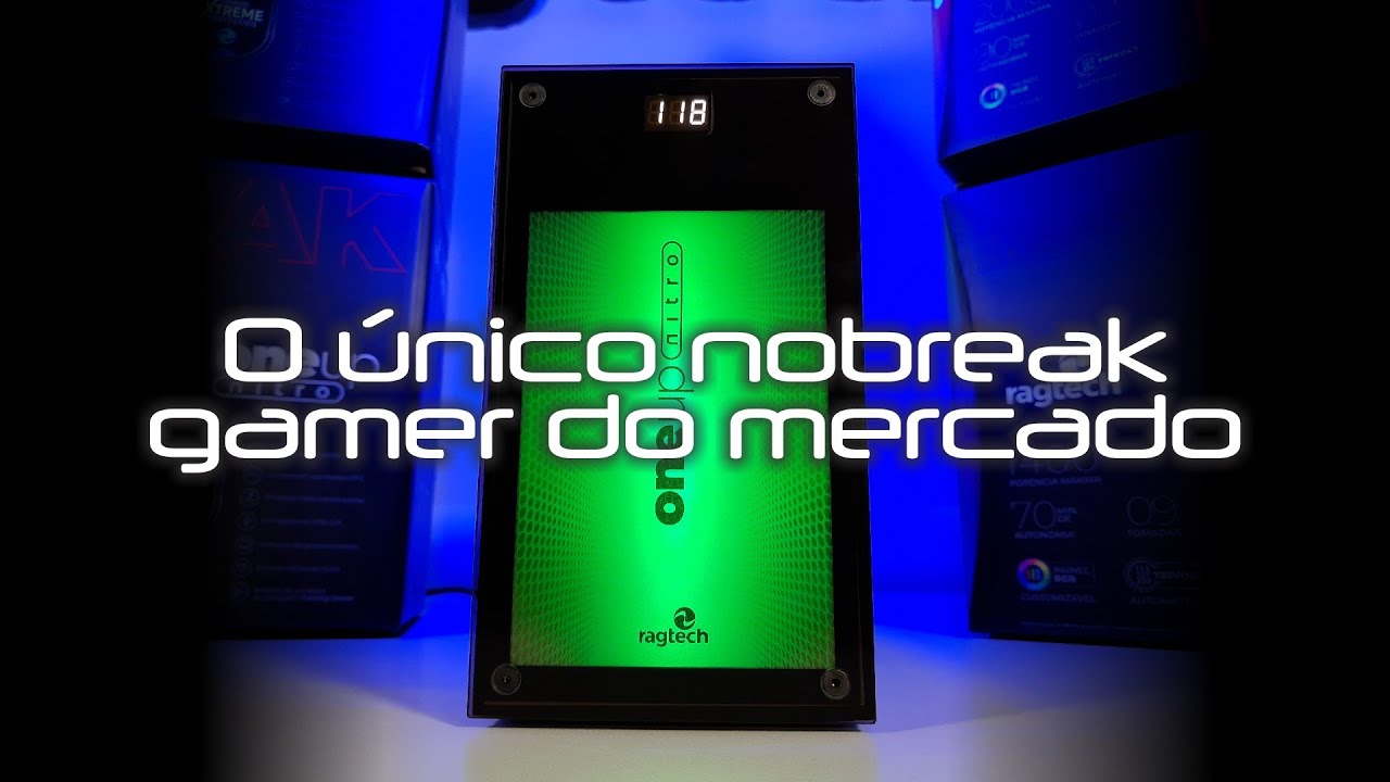 O único Nobreak Gamer do mercado - Ragtech OneUP Nitro - Detalhes das incríveis proteções