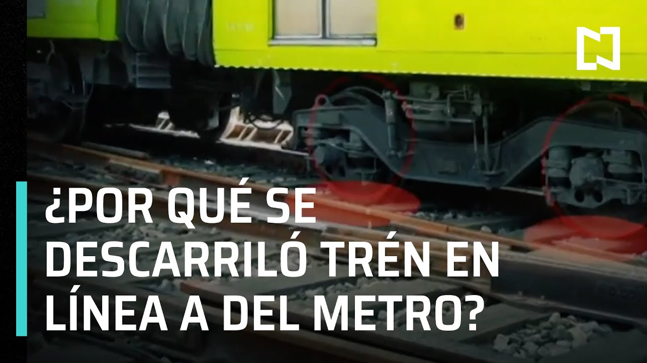 Se descarrila tren de Línea A del Metro CDMX | Falta de mantenimiento en trenes del Metro - En Punto