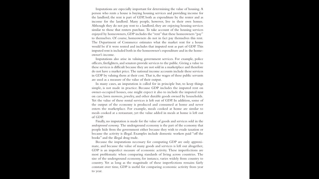 Macroeconomics by Mankiw (EP07) — How to calculate Non-Monetary items?