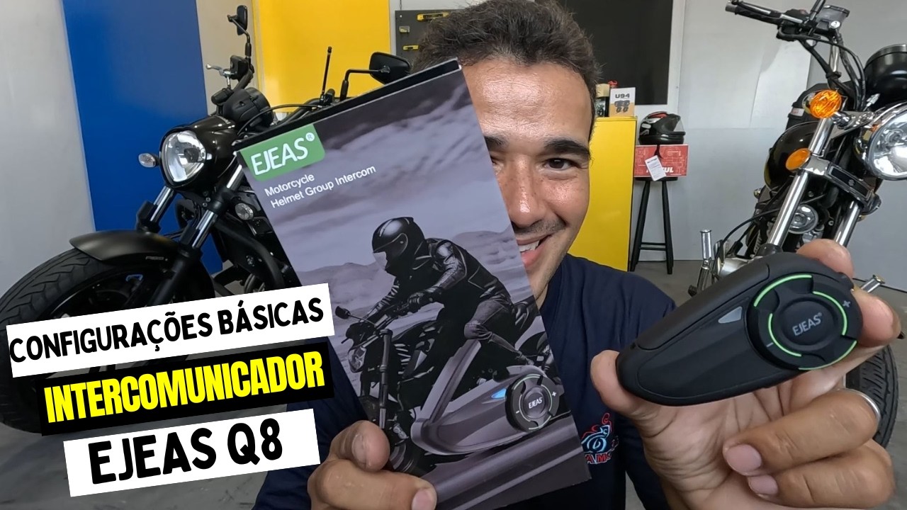 CONFIGURAÇÃO BASICA DO INTERCOMUNICADOR EJEAS Q8 - PILOTO E GARUPA