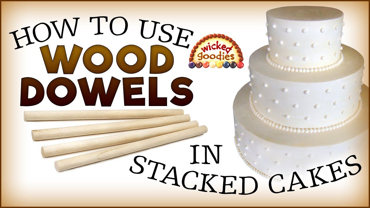 Wood Dowels as Cake Supports