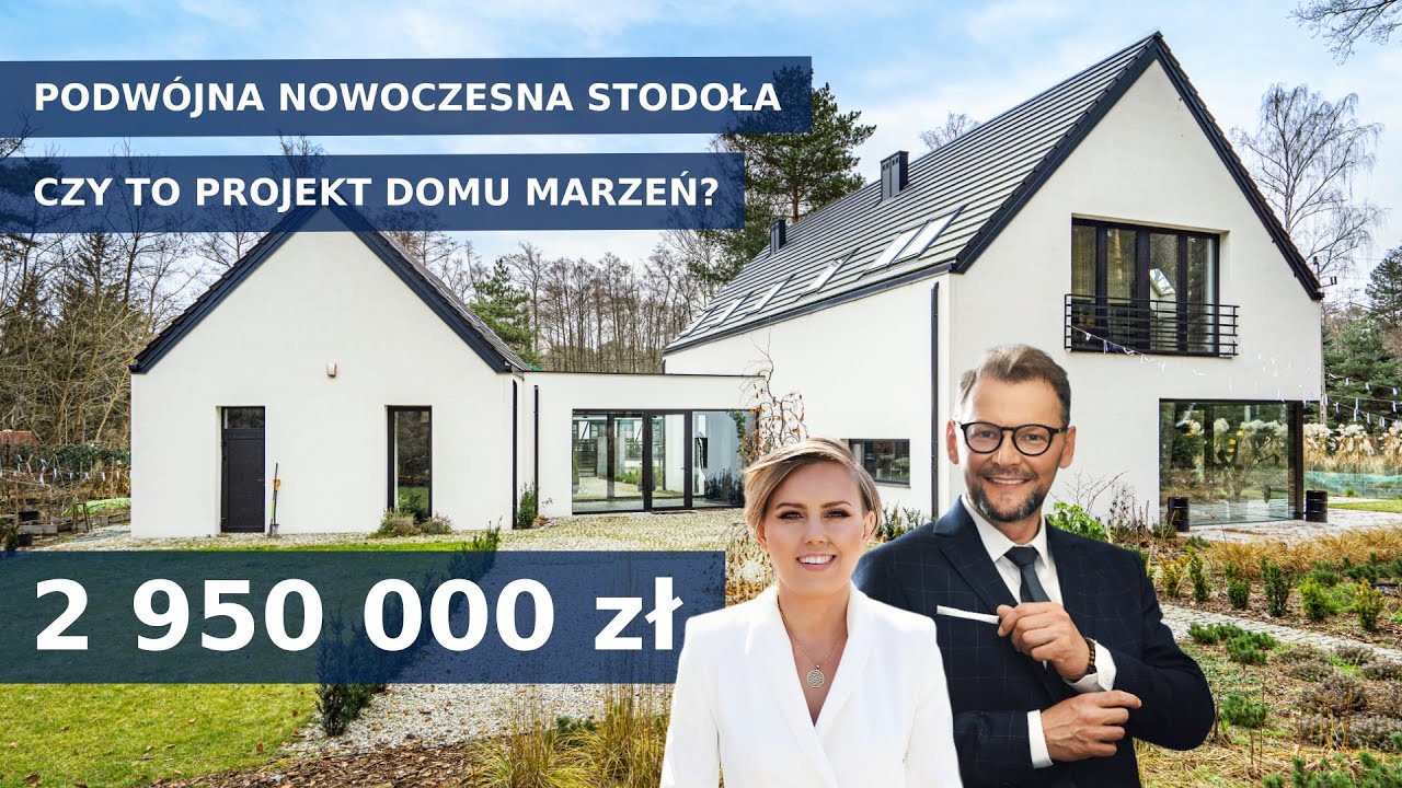 Podwójna nowoczesna stodoła, doskonały projekt domu i to w lesie tylko od Mr. House
