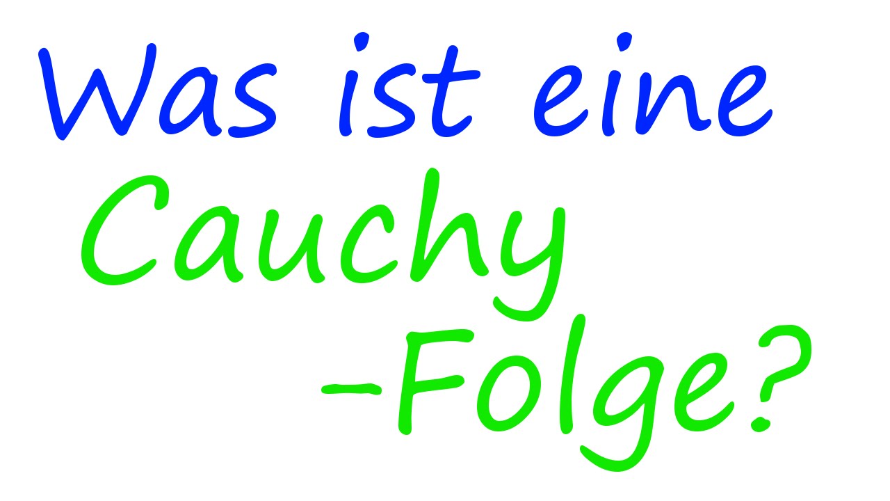 Was ist eine Cauchy-Folge? (Intuition) | Math Intuition