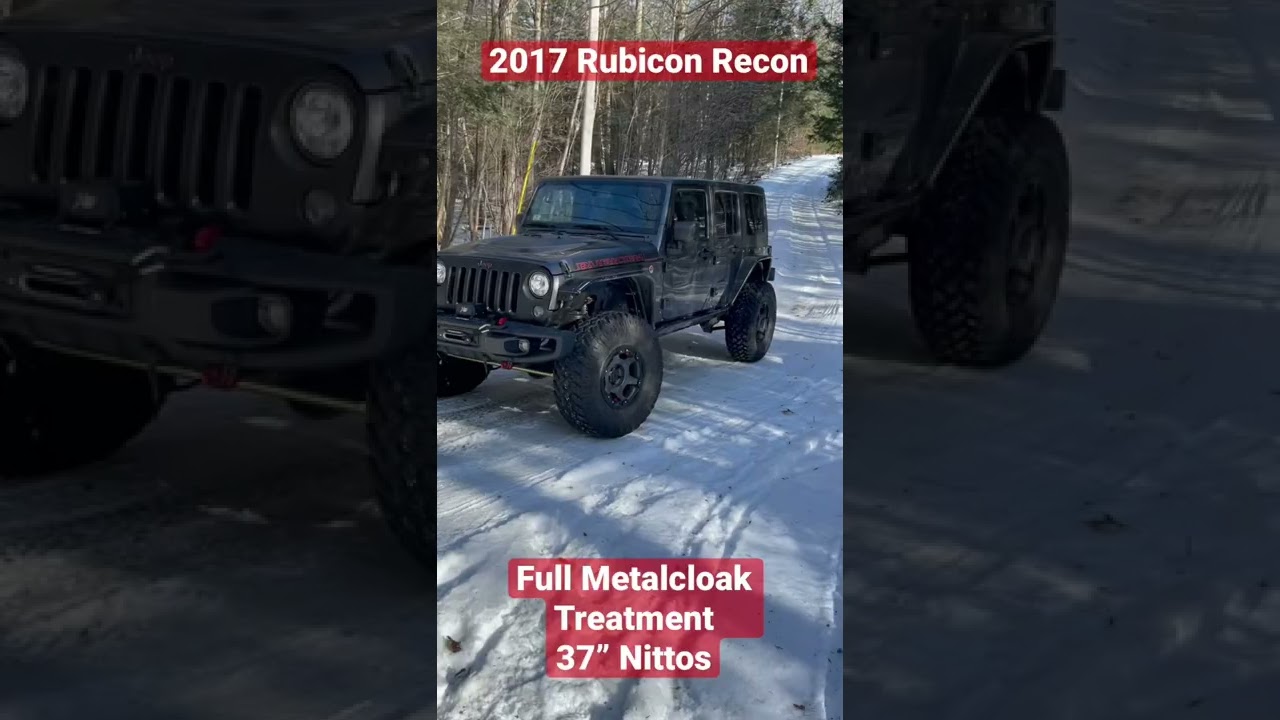 2017 Rubicon Recon.  Metalcloak 4.5 gamechanger, 37&rdquo; Nittos. Teraflex Wheels  5:13 Yukon gears.