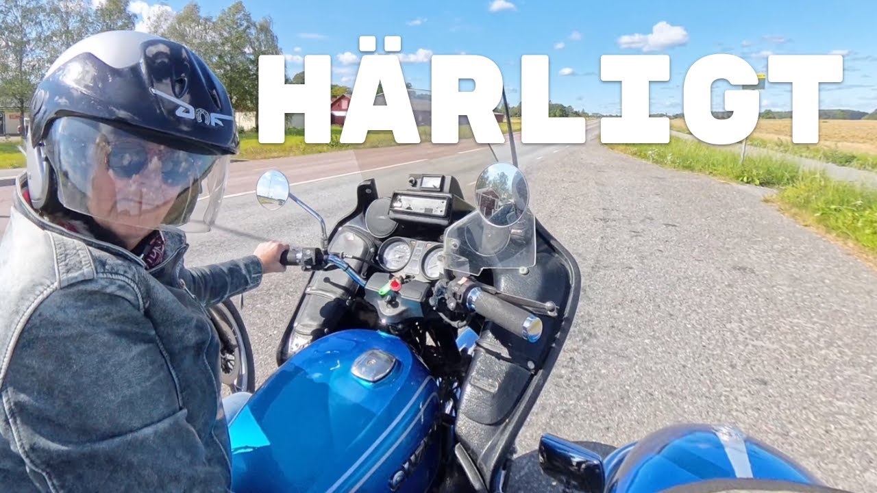 En härlig tur på min motorcykeln. Häng med!