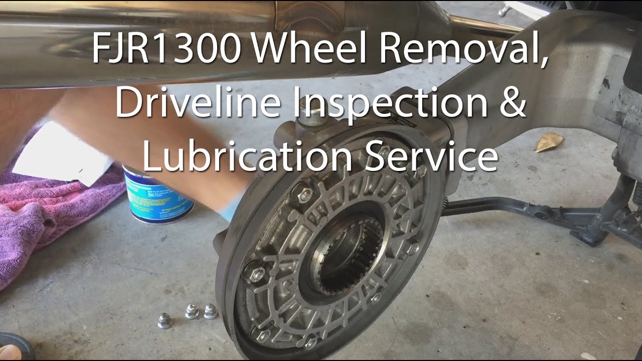 Yamaha FJR1300 Front And Rear Wheel Brake Driveshaft Removal Inspection Lube Service