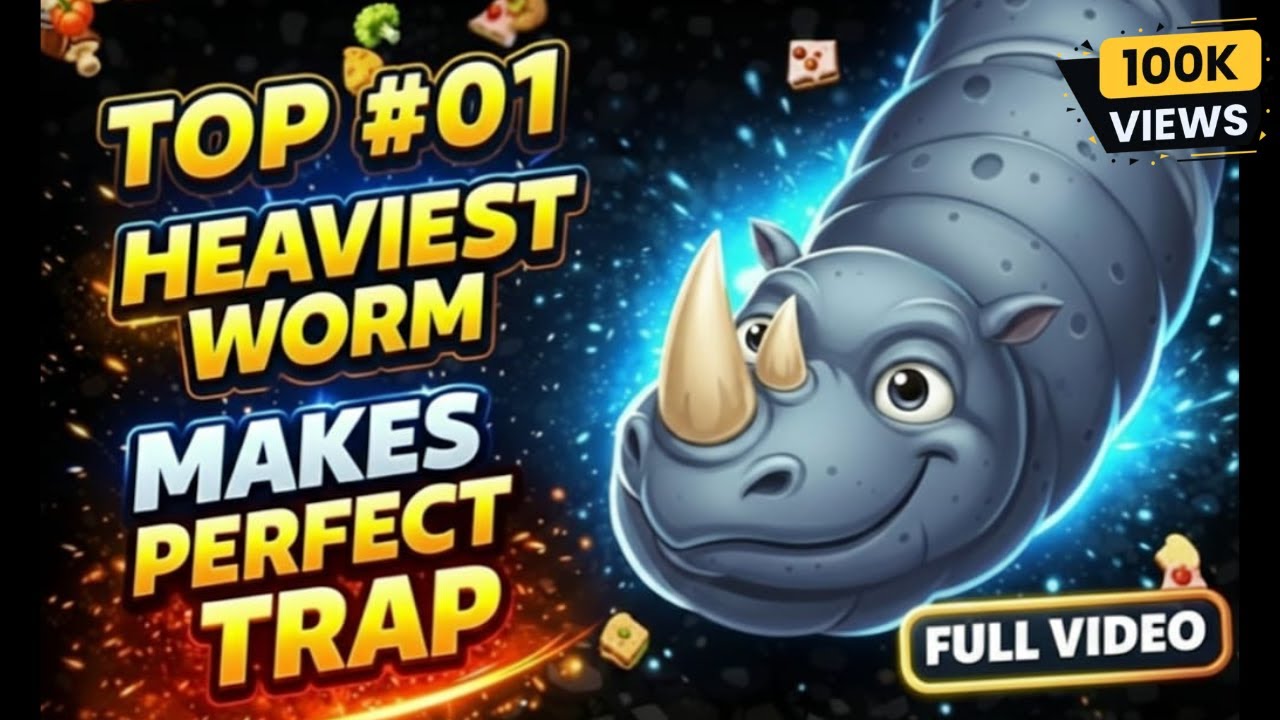 WORMSZONE.IO - BIGGEST SLITHER SNAKE TOP 01 | Epic Worm zone Best Gameplay #wormszone #wormszoneio