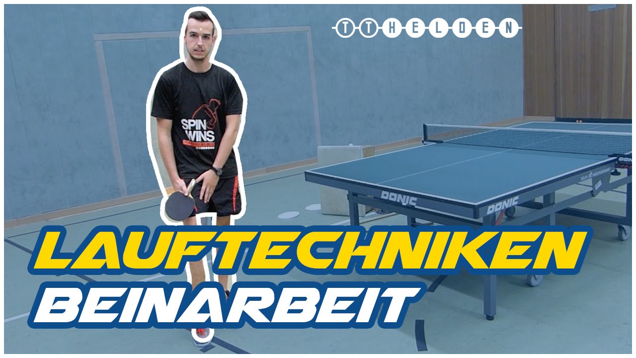 Beinarbeit / Lauftechniken im Tischtennis - Sidestep, Sidejump, Kreuzschritt -  TT Helden