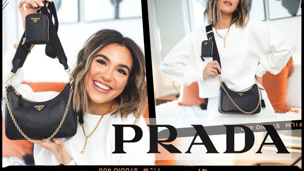 Распаковка и обзор сумки Prada Re-Edition 2005 из кожи Saffiano! | 2020