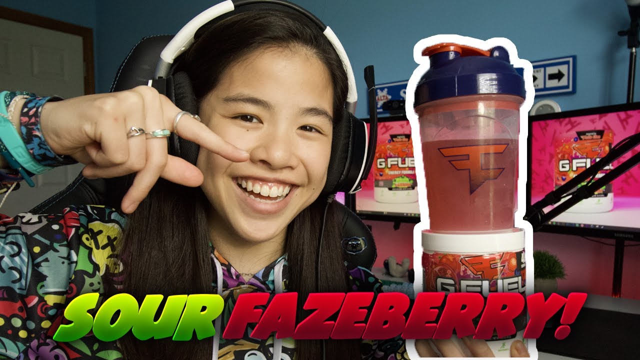 GFUEL'S BRAND NEW FLAVOR! SOUR FAZEBERRY! TASTE TEST!