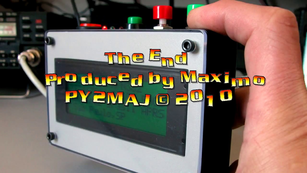 HOMEBREW LCD APRS  - TCM3105- AprSVW - TRACKER + MSG