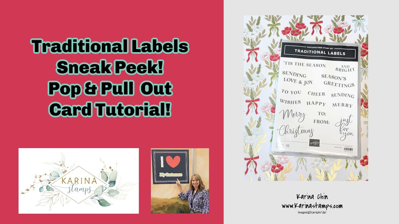 How to Make a Pop-Up Pull-Out Card | Traditional Labels Stamp Set | Stampin’ Up!