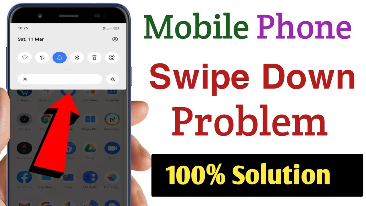 Mobile Phone Swipe Down Problem Solution | How To Fix Swipe Down Problem Android Phone