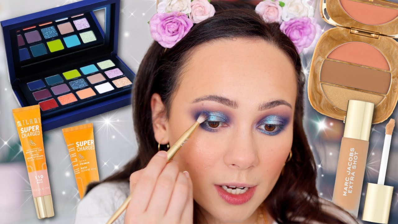 TESTING NEW MAKEUP! HIT OR MISS?! Marc Jacobs Cafe, Milani Supercharged, Kaleidos Club Nebula & MORE