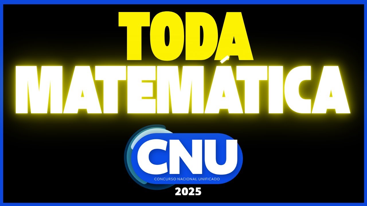 CNU 2025 - Toda Matemática: Porcentagem, Proporção, conjuntos,Unidades de Medidas, Estatística ...