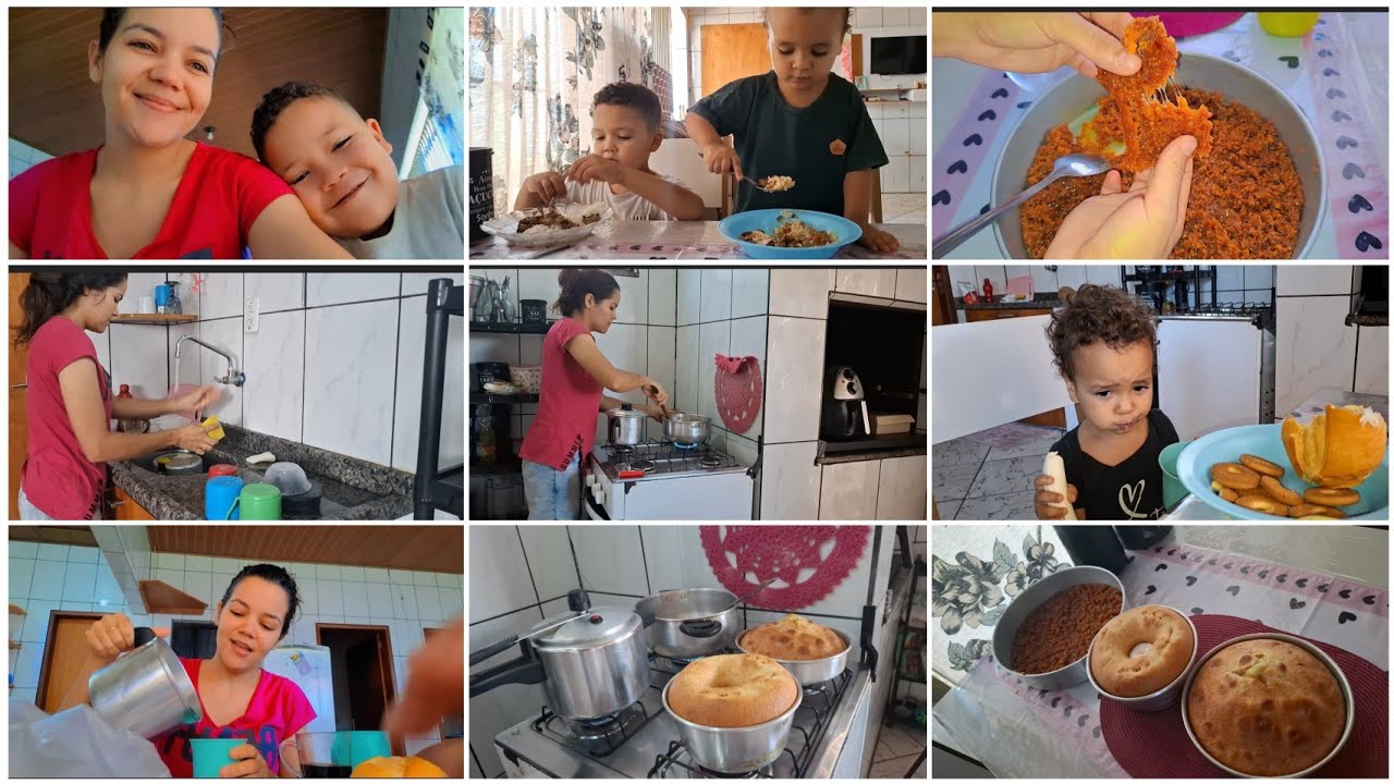 Receita quebra queixo+bolo de laranja+Rotina do dia com a gente café da manhã e almoço 