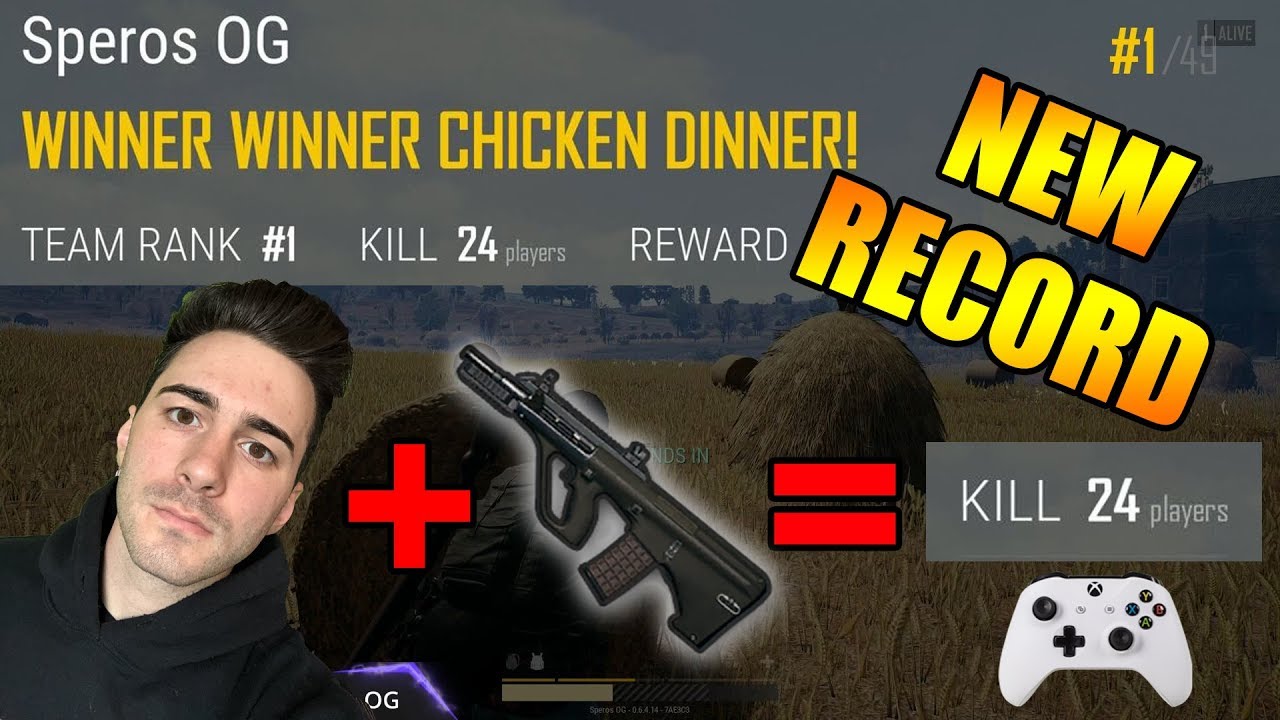 PUBG XBOX ONE X TOP RANKED PLAYER- DROPPiNG 24 KiLLS FOR THE DUB iN DUO'S!!!! (NEW PERSONAL RECORD)