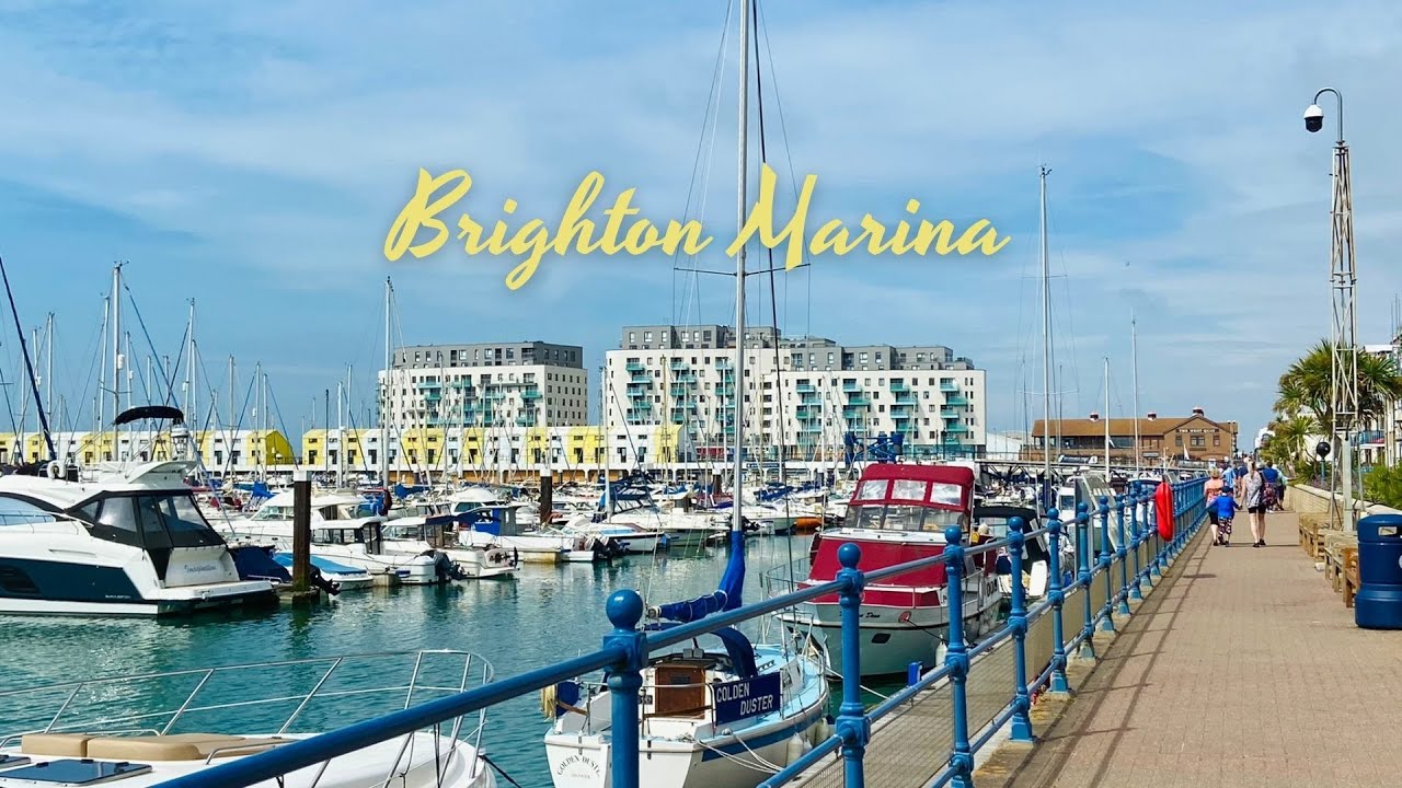 Brighton Marina 2022. East Sussex Marina. Extras: The Village.