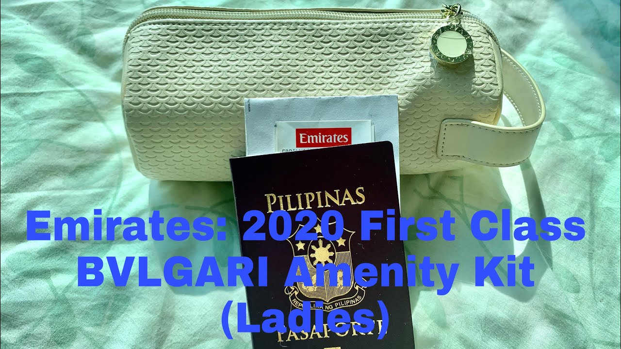 What’s Inside of 2020 Emirates First Class BVLGARI Amenity Kit For Ladies