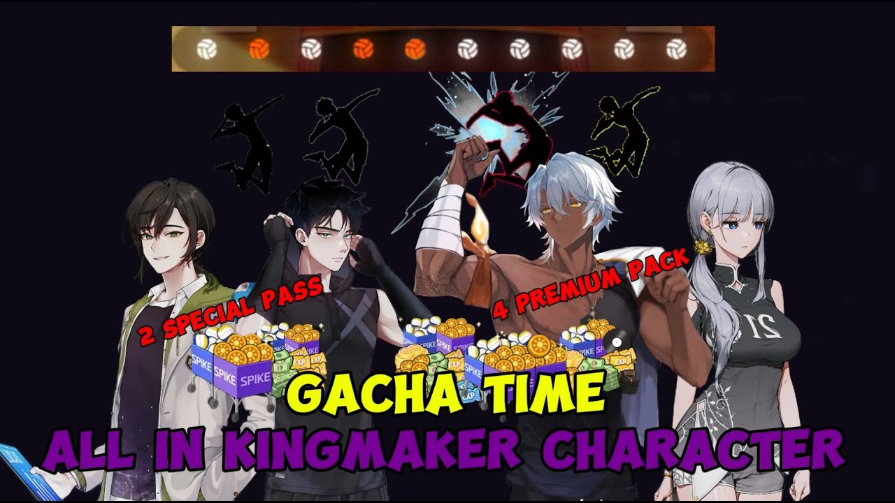 Gacha Time 4 Premium Pack, All in KingMaker Character, I Want Lucas +5 - The Spike Volleyball Cross