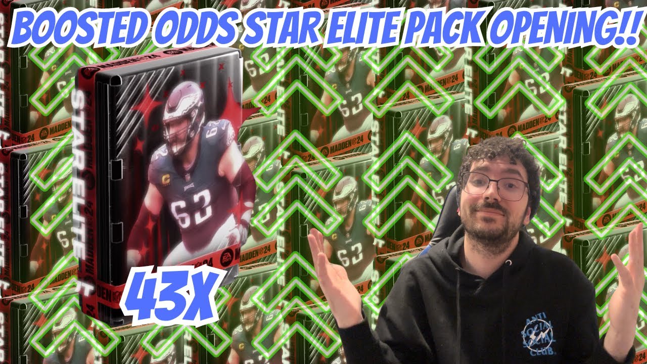 *BOOSTED ODDS* 43X STAR ELITE PACK OPENING IN MADDEN 24!!