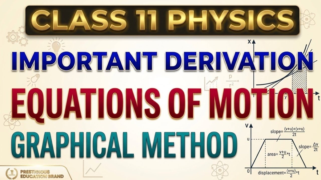 Equation of Motion Derivation | Graphical Derivation of Equations of Motion