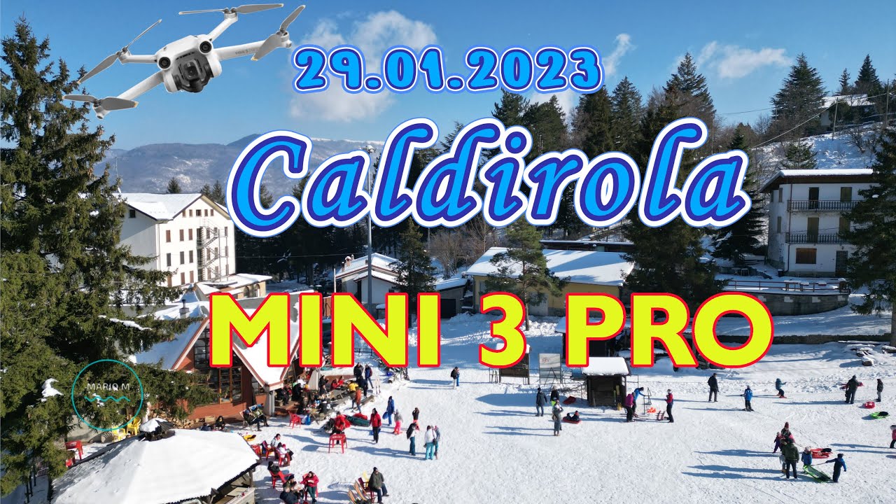 mini 3 pro sulla neve di Caldirola (AL)