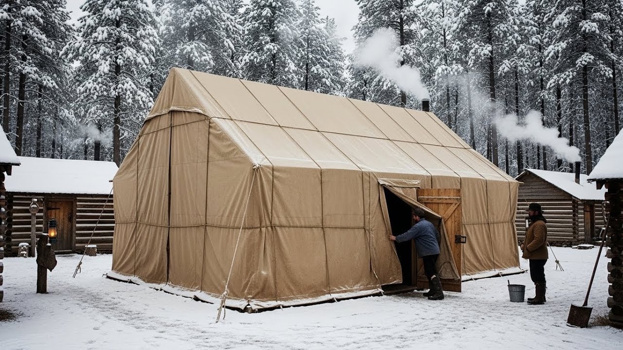 Neighbors Mocked When He Wrapped His Cabin in a Tent — Until It Survived the Worst Storm in 10 Years