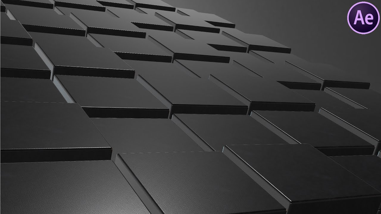 Element 3D Black Cube Animation
