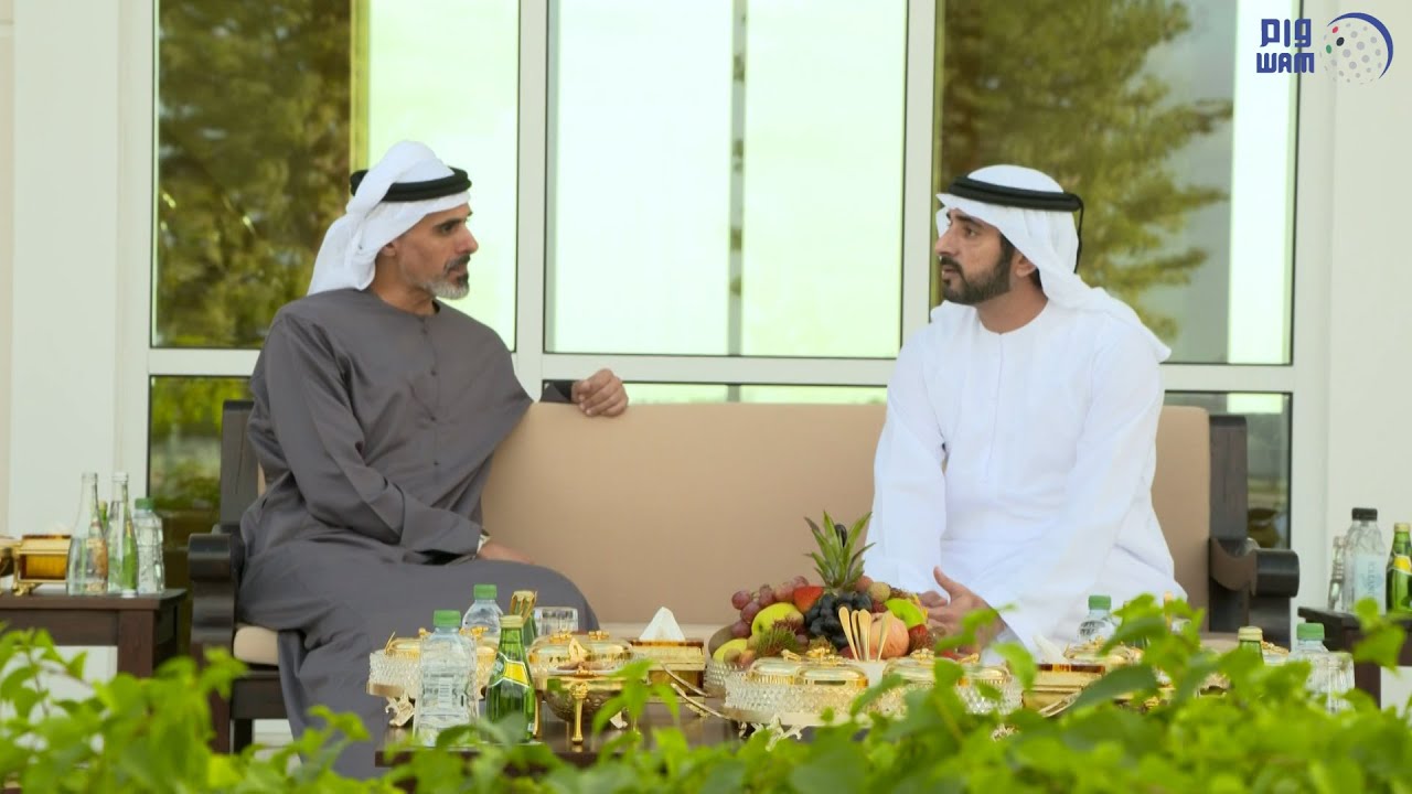 ولي عهد دبي يستقبل خالد بن محمد بن زايد