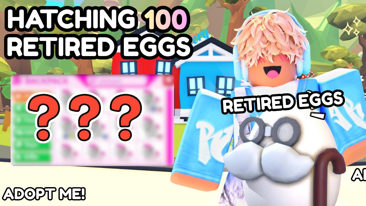 Hatching 100 RETIRED EGGS In Adopt Me!