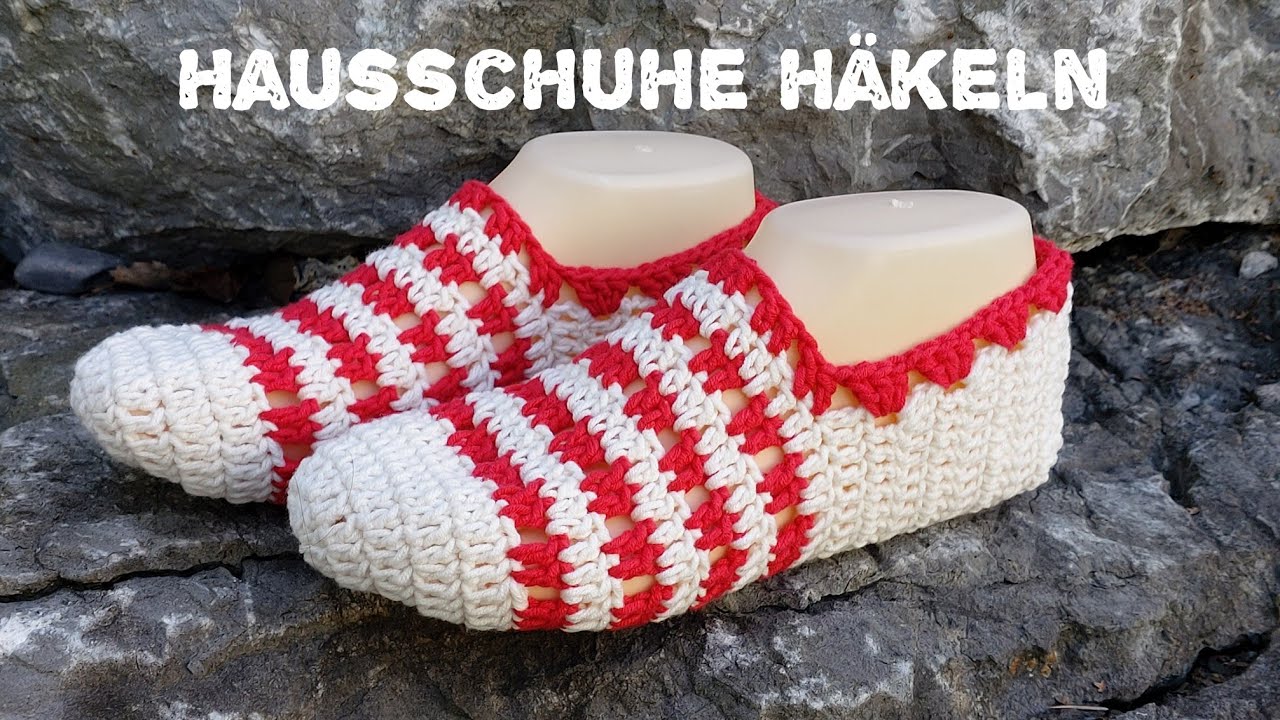160. Hausschuhe häkeln