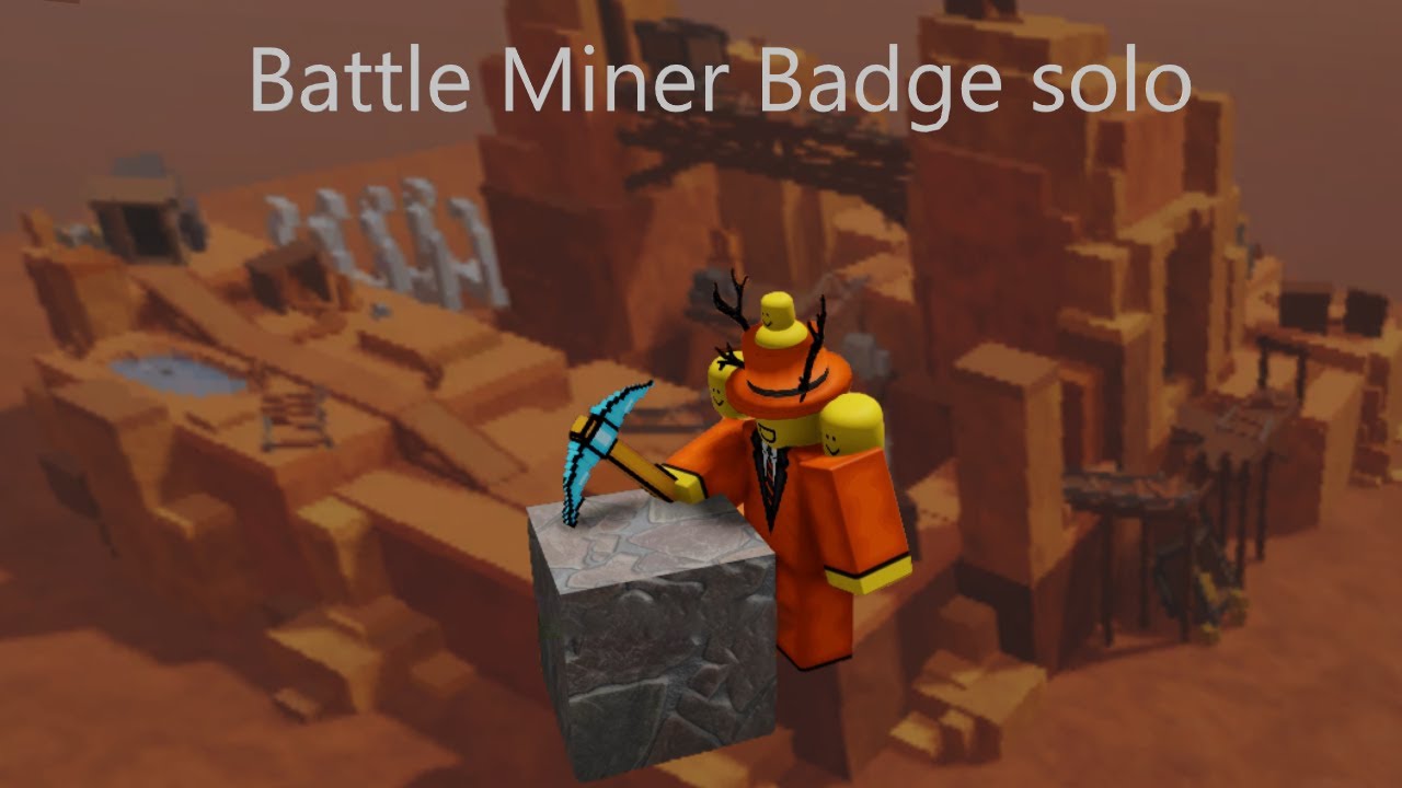 Getting the Battle Miner badge solo (Pixel Gun Tower Defense)