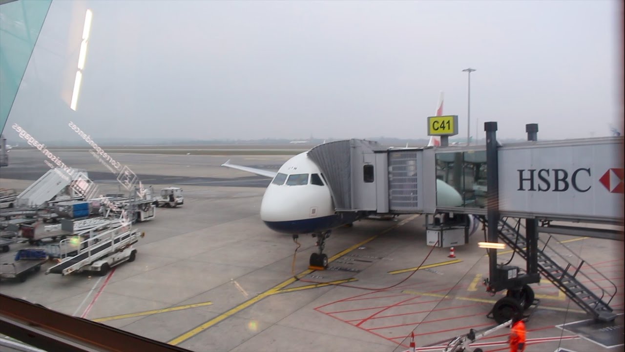 BRITISH AIRWAYS A320 EURO TRAVELLER LONDON-LYON BA358
