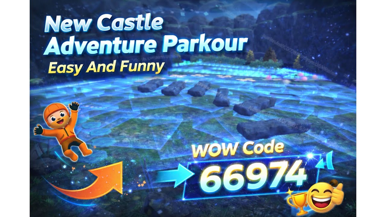 New Castle Adventure Parkour Easy & Funny WOW Mode BGMI 😱 | Wow Code 66974 #bgmi #wowmode 