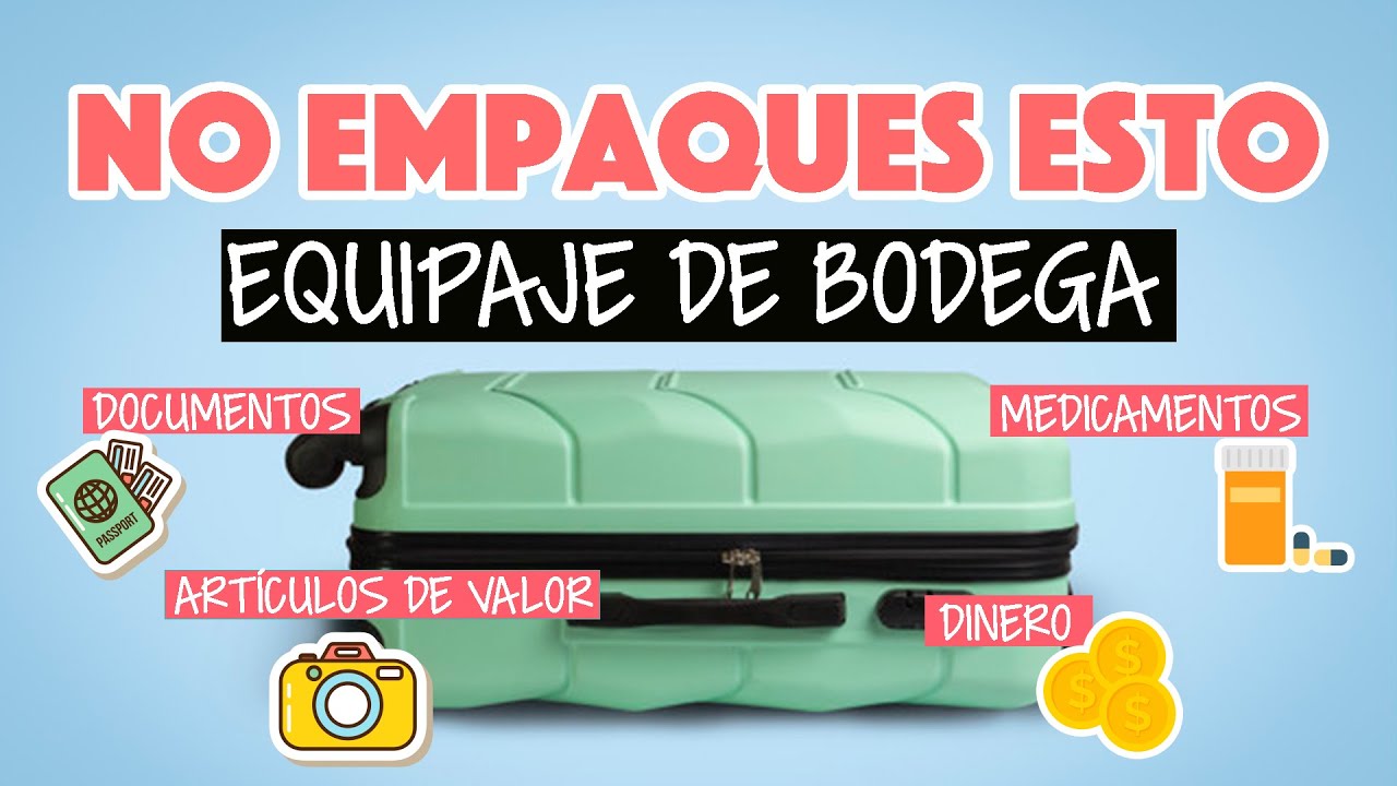 Nunca envíes esto a la bodega del avión: Equipaje prohibido