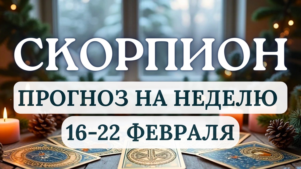 СКОРПИОН♏НАЧНИТЕ НОВЫЙ ЭТАП ЖИЗНИ С ПОНИДЕЛЬНИКА! ♏ПРОГНОЗ НА НЕДЕЛЮ С 16 ПО 22 ФЕВРАЛЯ 2026