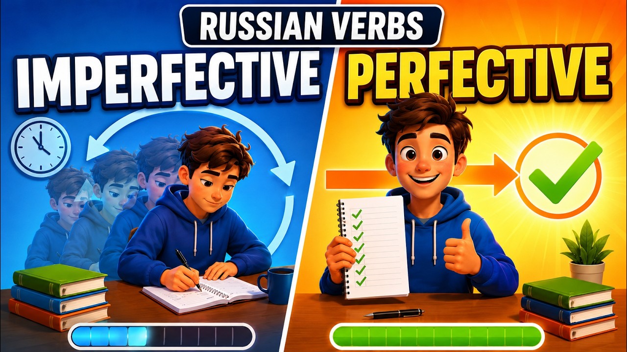 PERFECTIVE/IMPERFECTIVE VERBS | Lesson 15 | Russian language (A1-A2)