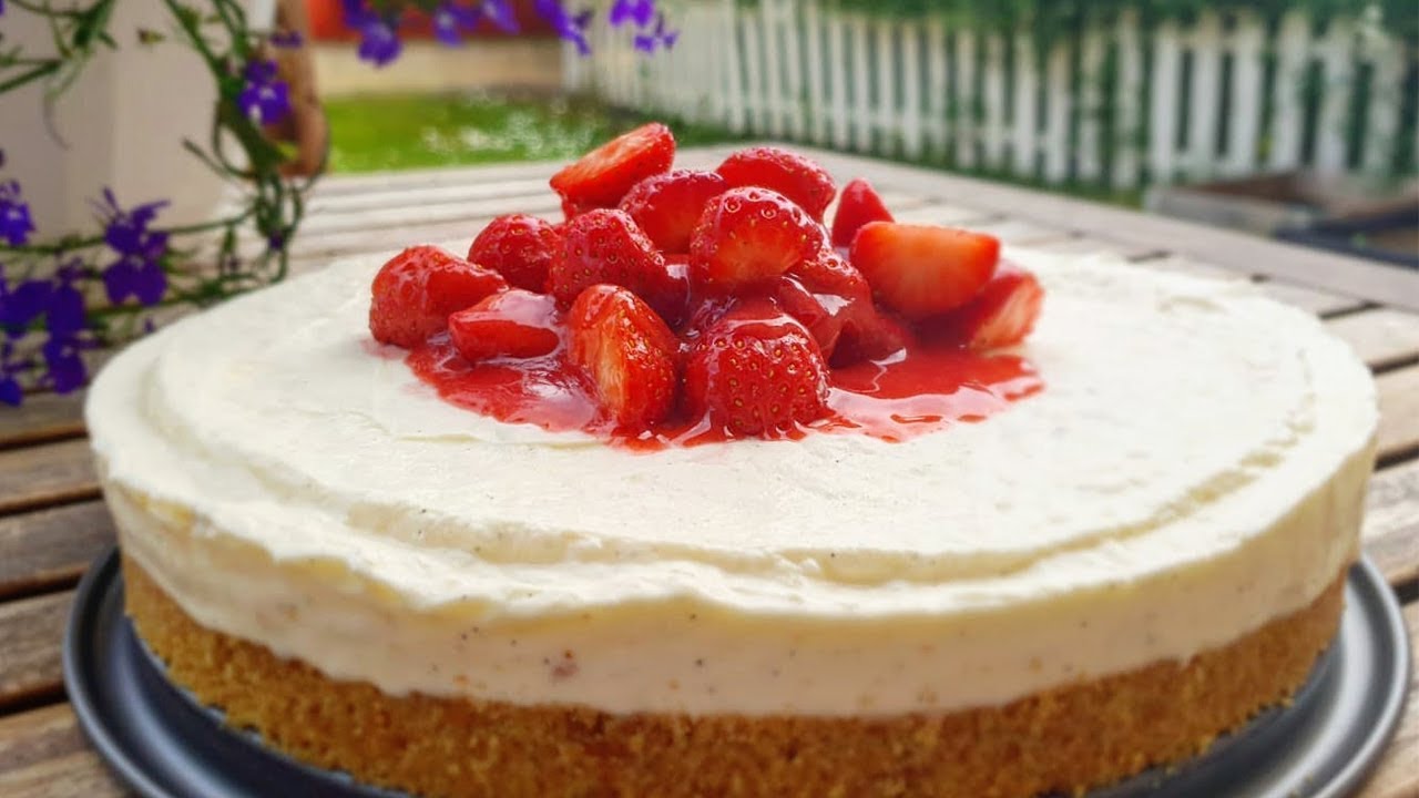 Underbar somrig cheesecake till midsommar