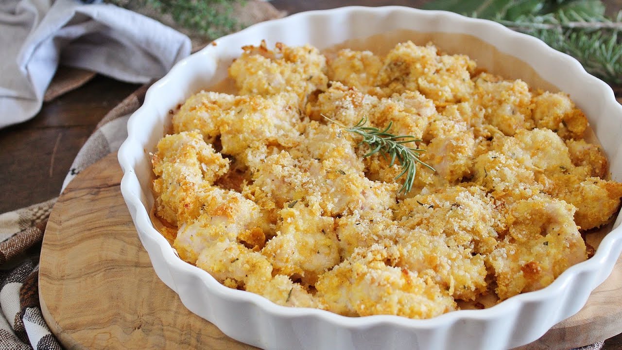 PREPARA QUESTI BOCCONCINI DI POLLO CROCCANTI al forno, sembrano fritti