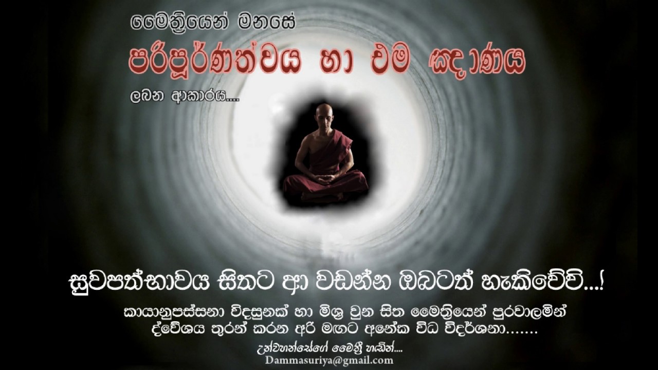 මෛත්‍රියෙන් මනසේ පරිපූර්ණත්වය හා එම ඤාණය ලබන ආකාරය...Niwan Dakimu