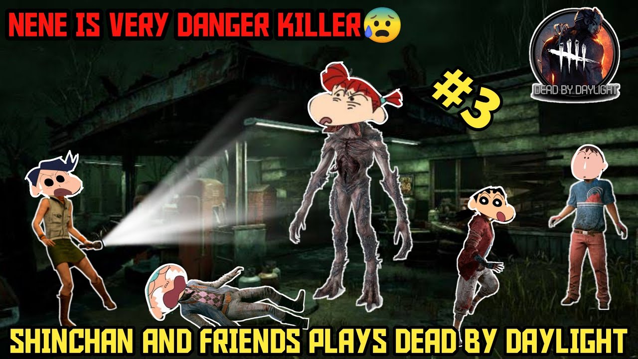 Shinchan and friends plays dead by daylight 😂 | nene become killer😰 | shinchan use 999 iq and won😈