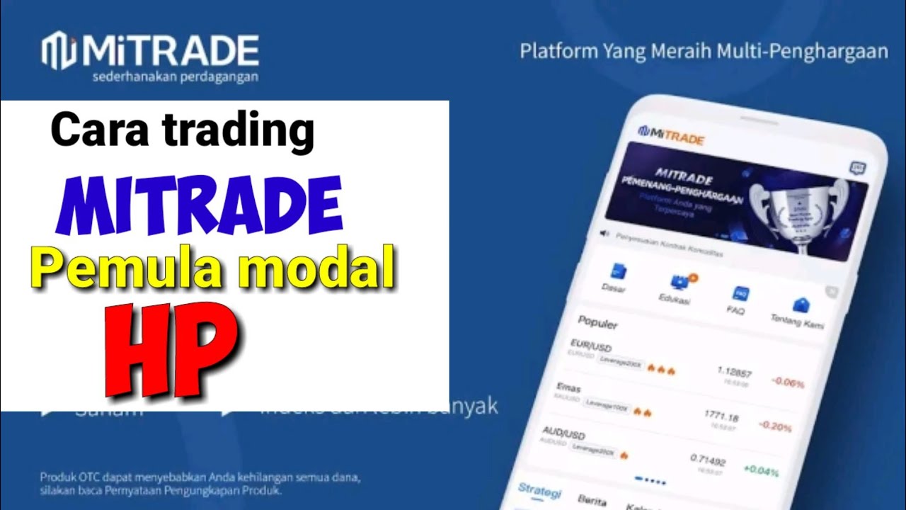 Как торговать на MITRADE для новичков, используя только мобильный телефон