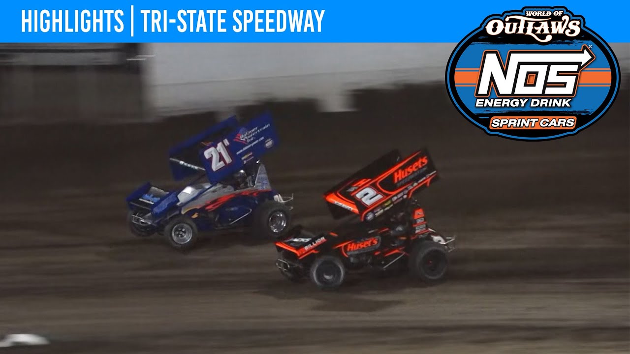 World of Outlaws NOS Energy Drink Sprint Cars | Tri-State Speedway | April 20, 2024 | HIGHLIGHTS