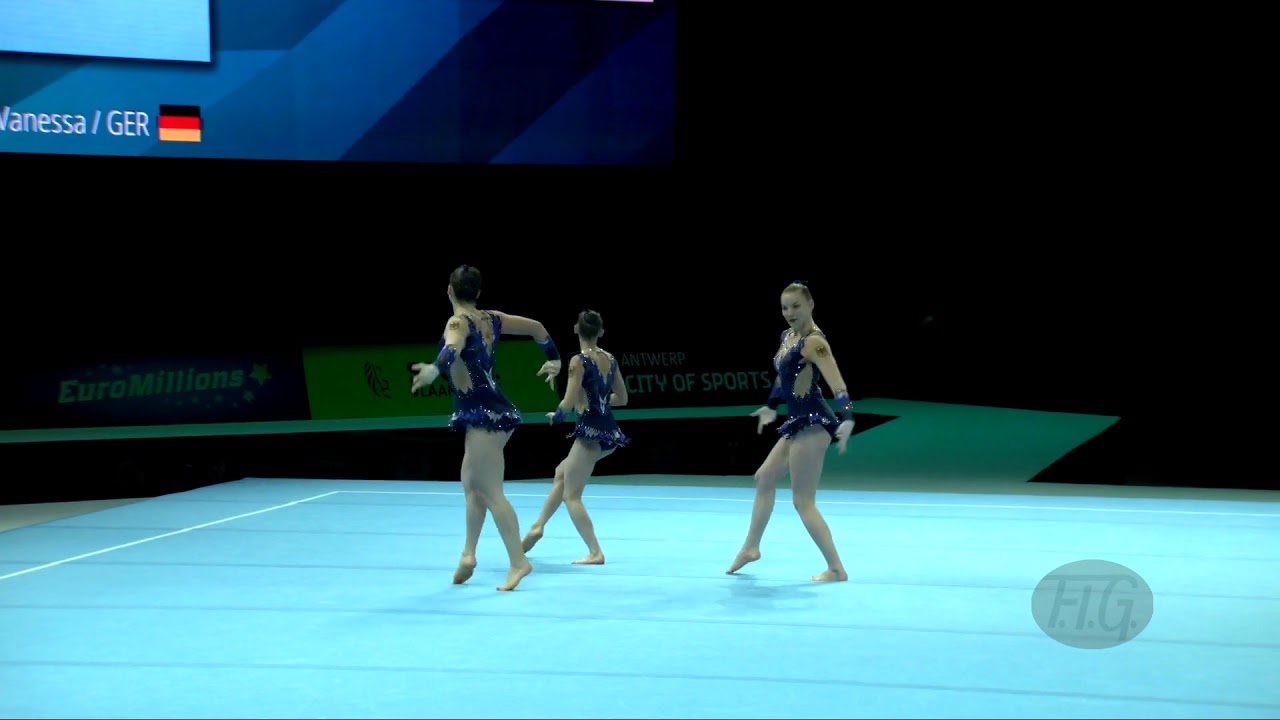 Germany 1 (GER) - 2018 Acrobatic Worlds, Antwerpen (BEL) - Dynamic  Women's Group