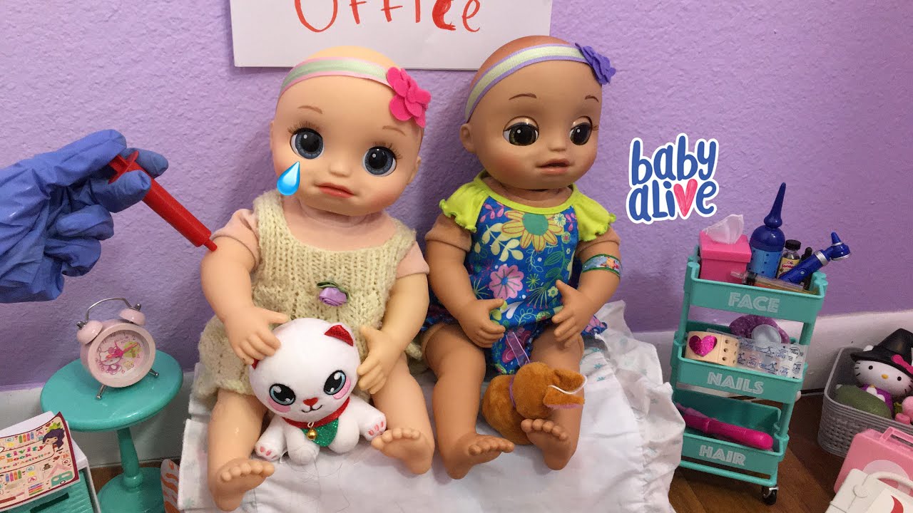 BABY ALIVE Real as can be baby Twins Doctor Checkup  💕