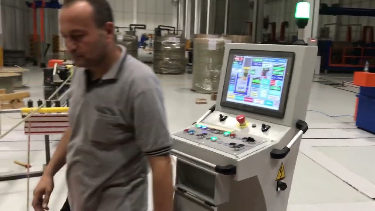Vertical Winding Machine with Automatic Bending