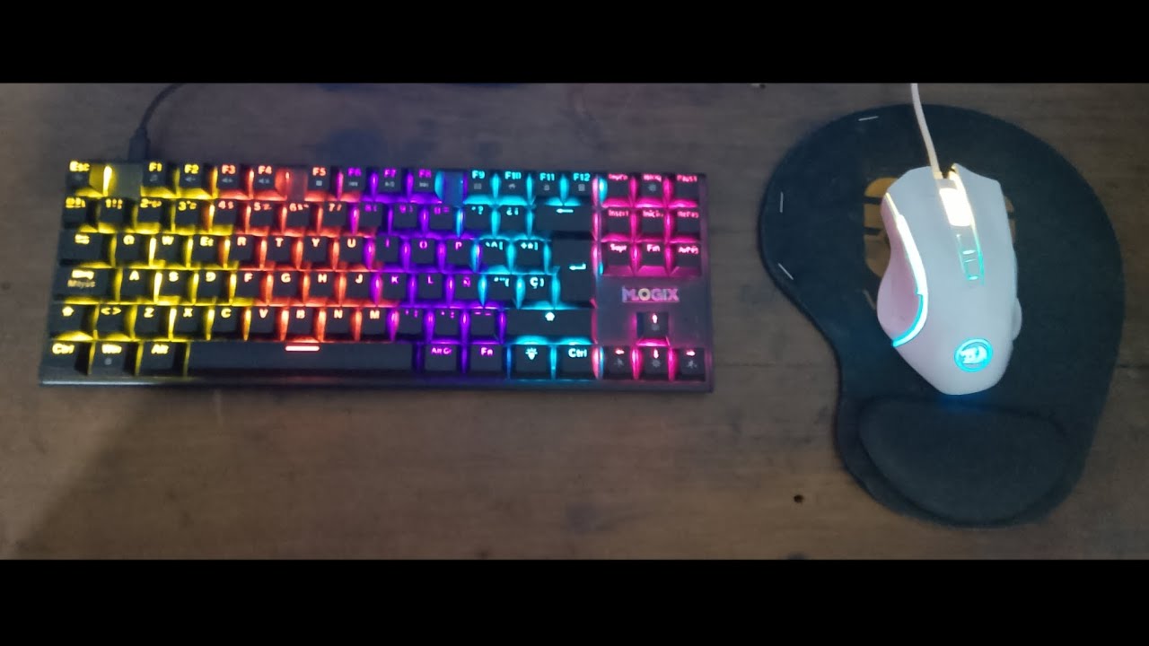 MI NUEVO TECLADO MK87 GHOST BUSTER Y MI NUEVO MOUSE REDRAGON GRIFFIN M607W
